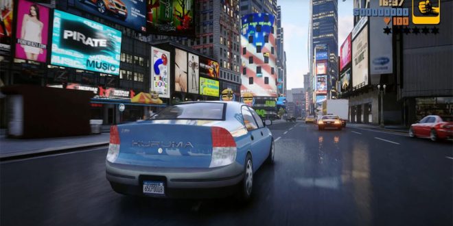 GTA 3 rehecho con Unreal Engine 5: se ve increíble