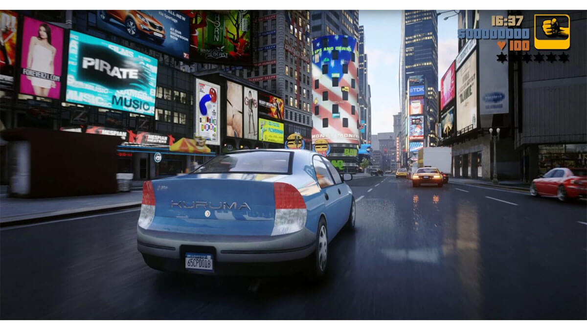 GTA 3 rehecho con Unreal Engine 5: se ve increíble