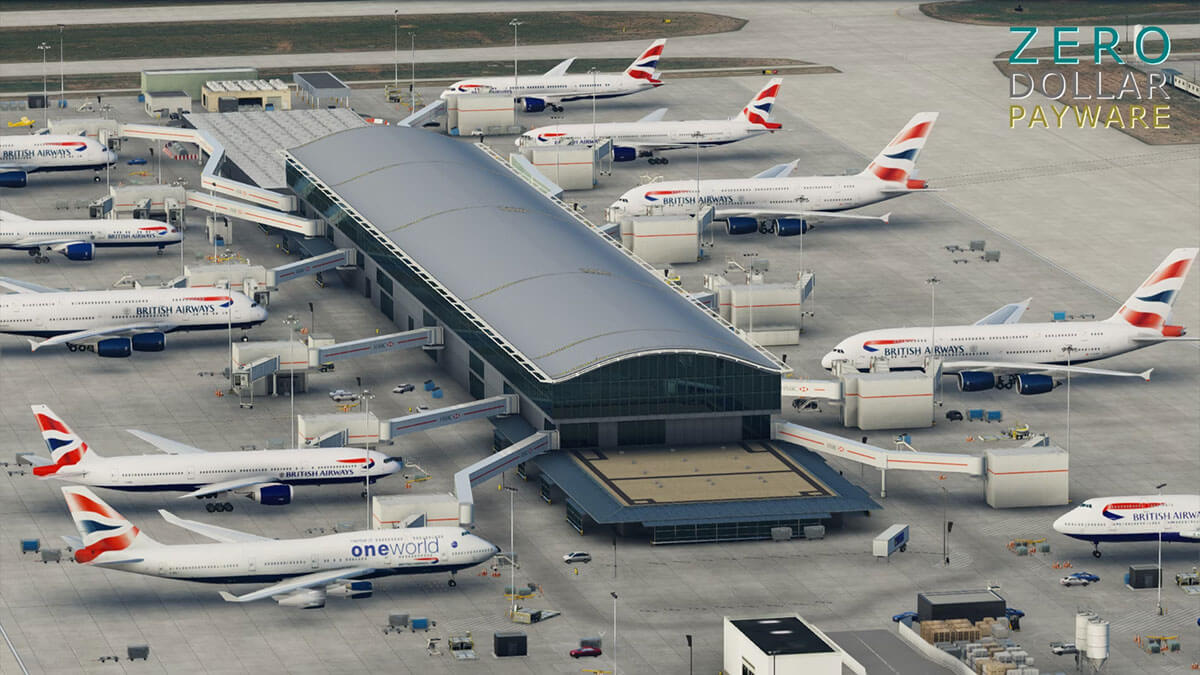 Obtén el Aeropuerto de Heathrow gratis en X-Plane 12