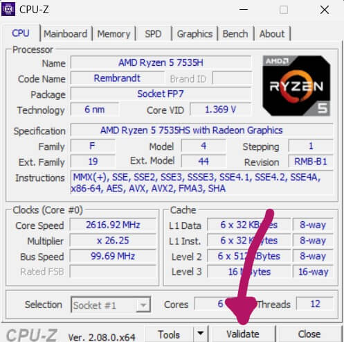 Cómo hacer un Banner válido de CPU-Z?